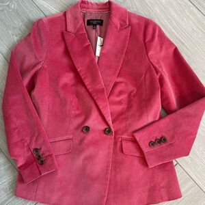 Talbot’s Pink Corduroy Blazer Jacket Women’s 6 Petite